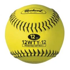 The Softball Group Weighted Optic Yellow 12" Training Softball