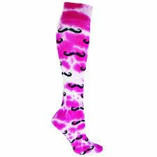 The Softball Group Red Lion Tie Dyed Mustache Socks